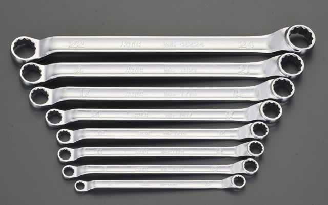 エスコ ESCO 【個人宅不可】 8本組/ 8- 24mm 両口めがねレンチ EA616B-68 [2-0219526] 16,783円