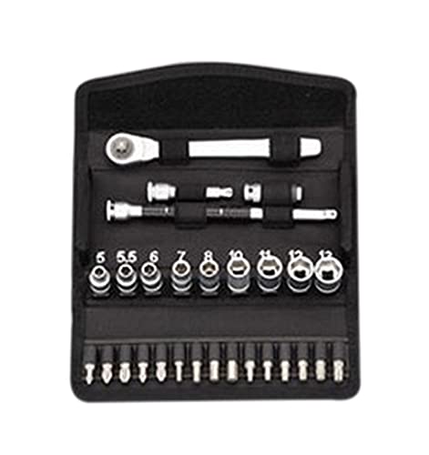 エスコ ESCO 【個人宅不可】 1/4&rdquo;DR ソケットレンチセット EA617AG-122 [2-0686625]｜ＤＡＩＳＨＩＮ工具箱　店