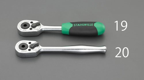 エスコ ESCO 【個人宅不可】 1/4&rdquo;Hex/117mm 凹ラチェットハンドル EA617XR-19 [2-5289497]｜ＤＡＩＳＨＩＮ工具箱　店 12,089円