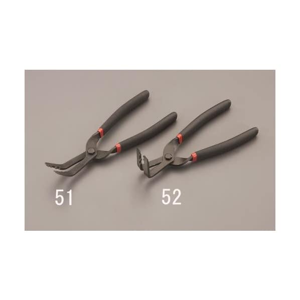 エスコ ESCO 【個人宅不可】 225mm クリッププライヤー（45゜） EA604DC-51 [2-1341148]
