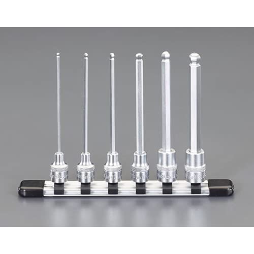 エスコ ESCO 【個人宅不可】 3/8”DR/3-10mm ［Ball-Hex］ 超ロングビットソケット EA618JH-100 [2-1497500]