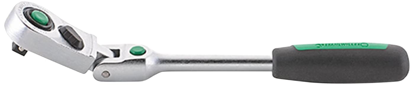エスコ ESCO 【個人宅不可】 3/8”DR/300mm ラチェットハンドル（首振型） EA617XR-42 [2-1548578]