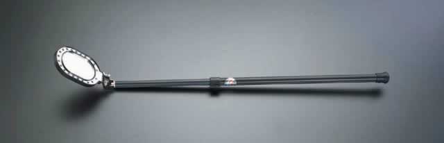 エスコ ESCO 【個人宅不可】 75x110mm/0.6-1.0m 点検ミラー（LEDライト付） EA724BB-1 [2-0040847]