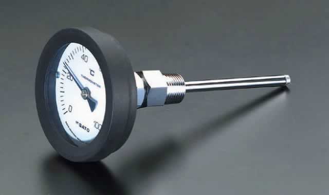 エスコ ESCO 【個人宅不可】 0-200℃/100mm バイメタル式温度計 EA727A-17 [2-0142497]｜ＤＡＩＳＨＩＮ工具箱　店