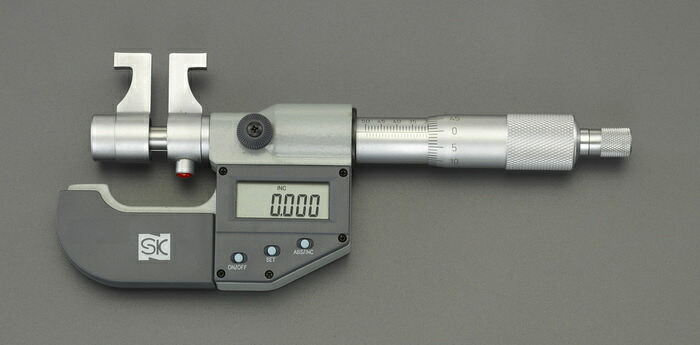 エスコ ESCO 【個人宅不可】 75-100mm ［デジタル］インサイドマイクロメーター EA725EH-123 [2-1195680]
