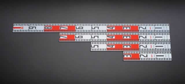 エスコ ESCO 【個人宅不可】 30-100cm 測量ロッド（4本組/アルミ製） EA720ME-10 [2-0635241]