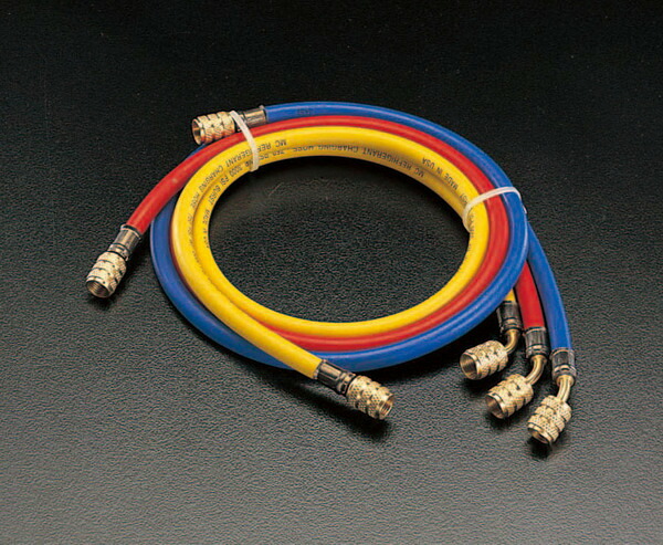 エスコ ESCO 【個人宅不可】 150cm/R404A・R407C チャージングホースセット EA104LP [2-0516168]｜ＤＡＩＳＨＩＮ工具箱　店