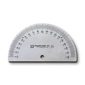 エスコ ESCO 【個人宅不可】 210mm プロトラクター（半丸形） EA720WS-34 [2-5965636]｜ＤＡＩＳＨＩＮ工具箱　店