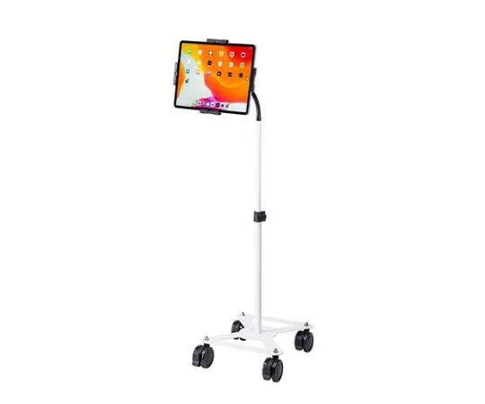 エスコ ESCO 【個人宅不可】 1060-1460mm タブレットスタンド（キャスター付） EA764AG-183 [2-1002414]｜ＤＡＩＳＨＩＮ工具箱　店