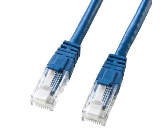 エスコ ESCO 【個人宅不可】 50 m LANケーブル（CAT6/つめ折れ防止/ブルー） EA764BB-272A [2-1123386]
