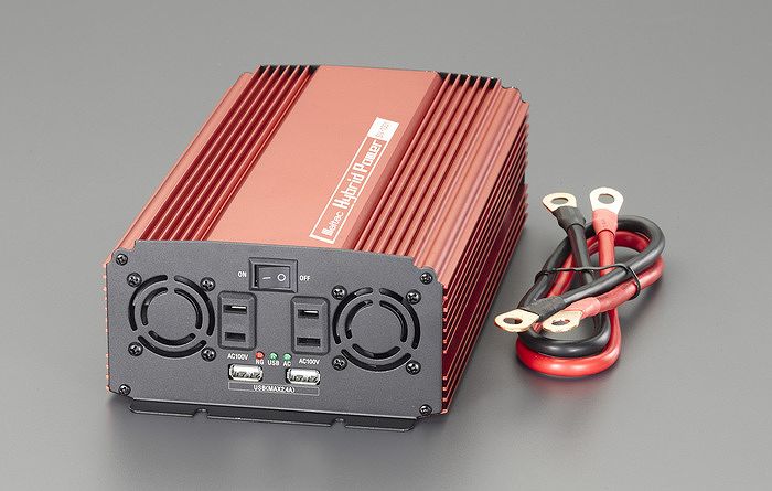エスコ ESCO 【個人宅不可】 DC24V→AC100V/800W インバーター EA812JA-6D [2-1155394]