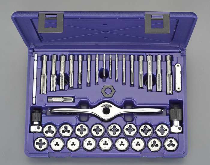 エスコ ESCO 【個人宅不可】 タップダイスセット（NC，NF，NPT） EA829VK-11 [2-1152546]｜ＤＡＩＳＨＩＮ工具箱　店 30,790円