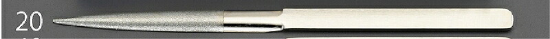 エスコ ESCO 【個人宅不可】 215mm/#200 ダイヤモンドやすり（半丸） EA826SG-20 [2-5940268]