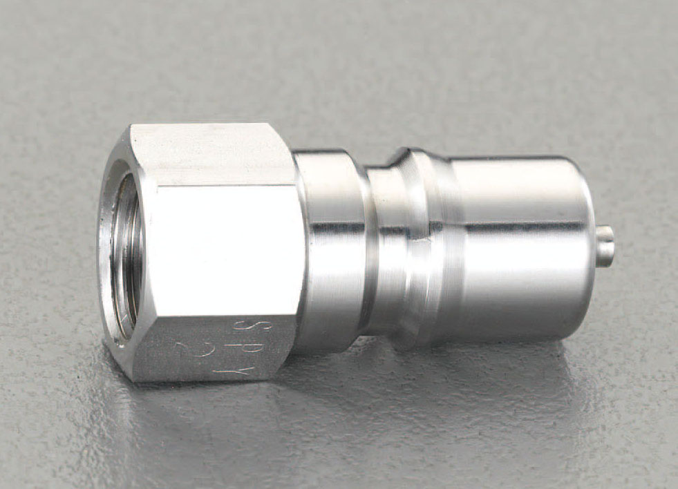 エスコ ESCO 【個人宅不可】 Rc1・1/2”雄ねじプラグ（ストップ付/ステンレス製） EA140AB-12 [2-1063217]