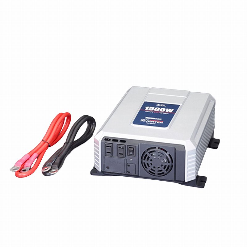 エスコ ESCO 【個人宅不可】 DC12V&rarr;AC100V/1500W 正弦波インバーター EA812JC-31B [2-1619797]｜ＤＡＩＳＨＩＮ工具箱　店