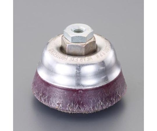 エスコ ESCO 【個人宅不可】 89mm/M10 ワイヤーブラシ（カップ型/スチール製） EA809YL-51 [2-0146655]