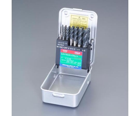 エスコ ESCO 【個人宅不可】 1/8&rdquo;x40-5/8&rdquo;x11 スパイラルタップセット（ウィット/HSSE） EA829DS-56 [2-0083790]｜ＤＡＩＳＨＩＮ工具箱　店