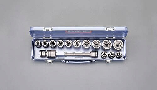 エスコ ESCO 【個人宅不可】 1/2&rdquo;DR インパクトソケットセット EA164MA [2-5584950]｜ＤＡＩＳＨＩＮ工具箱　店