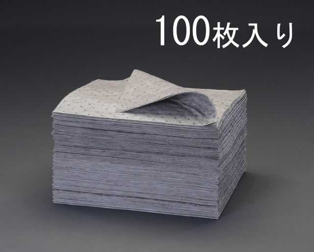 エスコ ESCO 【個人宅不可】 380x480x2mm 吸収パッド（油・液体用/100枚） EA929DC-100 [2-5423631]