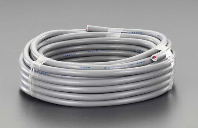 エスコ ESCO 【個人宅不可】 300V/12A/ 20m ビニールキャブタイヤケーブル（3芯/黒） EA940AG-20 [2-0741379]｜ＤＡＩＳＨＩＮ工具箱　店