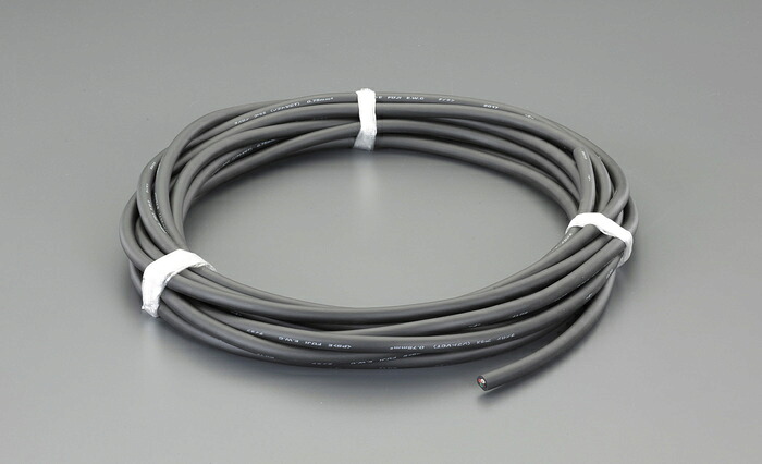 エスコ ESCO 【個人宅不可】 8 mm2x 5m／4芯 ビニールキャブタイヤケーブル EA940AG-581 [2-1200452]｜ＤＡＩＳＨＩＮ工具箱　店