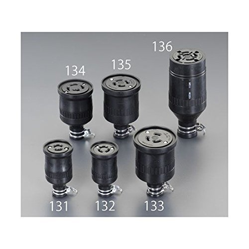 エスコ ESCO 【個人宅不可】 250V/60A 防水型引掛けコネクター（接地3P） EA940BZ-136 [2-5974935]｜ＤＡＩＳＨＩＮ工具箱　店