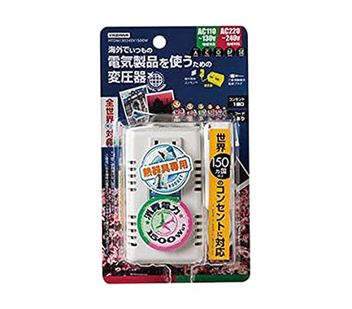エスコ ESCO 【個人宅不可】 AC240V/1500W 海外用マルチプラグ変圧器 EA940CD-124 [2-0534421]｜ＤＡＩＳＨＩＮ工具箱　店