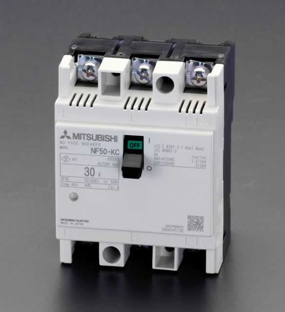 エスコ ESCO 【個人宅不可】 AC220V/ 30A ノーヒューズ遮断器 EA940MM-1 [2-0901339]