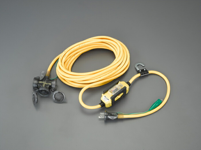 エスコ ESCO 【個人宅不可】 15A x 10m 漏電遮断器付延長コード EA940MH-22 [2-1152324]