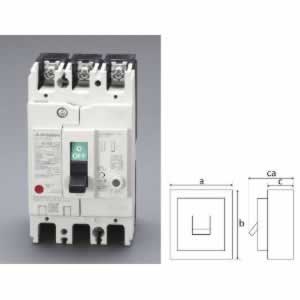 エスコ ESCO 【個人宅不可】 AC100-440V/ 60A/3極 漏電遮断器（フレーム60） EA940MN-36 [2-5599565]｜ＤＡＩＳＨＩＮ工具箱　店