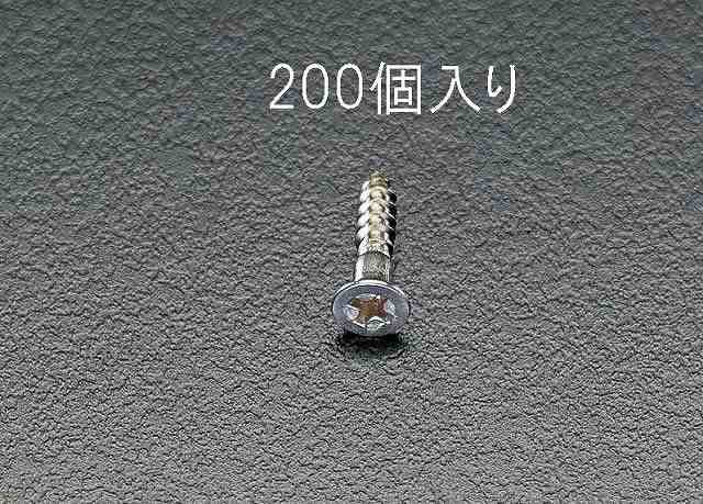 エスコ ESCO 【個人宅不可】 4.5x 50mm 皿頭木ねじ（ステンレス製/200本） EA949EA-42 [2-0564855]