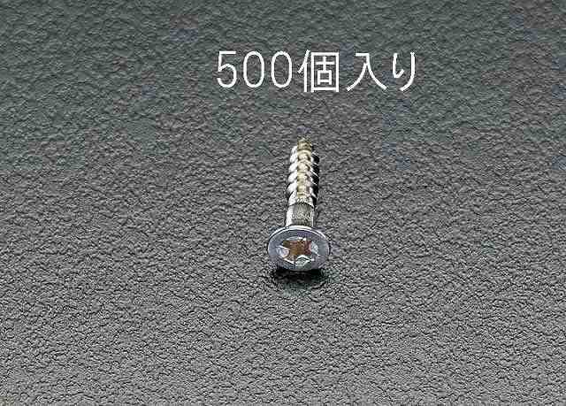 エスコ ESCO 【個人宅不可】 4.8x 32mm 皿頭木ねじ（ステンレス製/500本） EA949EA-46 [2-0564893] 7,820円