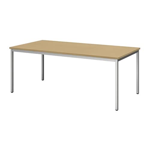 エスコ ESCO 【個人宅不可】 1500x750x700mm ミーティングテーブル（ナチュラル） EA954HC-221A [2-1669549]