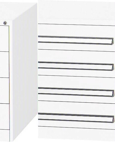 エスコ ESCO 【個人宅不可】 580x620x 700mm/ 4段 ツールキャビネット（軽量用） EA955AD-1A [2-1076262]｜ＤＡＩＳＨＩＮ工具箱　店
