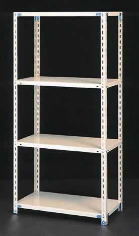 エスコ ESCO 【個人宅不可】 875x450x1800mm/120Kg/4段 スチール棚 EA976AA-90 [2-0586833] 15,294円
