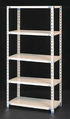 エスコ ESCO 【個人宅不可】 1500x450x1800mm/120kg/5段 スチール棚 EA976AB-150 [2-0586895]｜ＤＡＩＳＨＩＮ工具箱　店