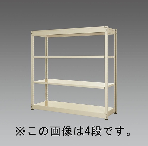 エスコ ESCO 【個人宅不可】 1790x450x1200mm/150kg/3段 スチール棚 EA976DH-180B [2-0212435]｜ＤＡＩＳＨＩＮ工具箱　店