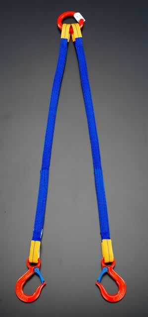 エスコ ESCO 【個人宅不可】 3.0 tonx2.5m 金具付スリング（2本懸け） EA981FD-34A [2-5455779]｜ＤＡＩＳＨＩＮ工具箱　店
