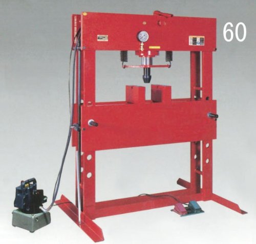 エスコ ESCO 【個人宅不可】 60 ton 門型油圧プレス（電動・手動兼用型） EA993BZ-60 [2-5450101]