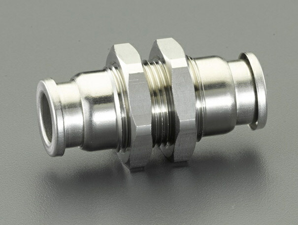 エスコ ESCO 【個人宅不可】 12mm ユニオン（隔壁/ステンレス製） EA425WG-12 [2-1233214]
