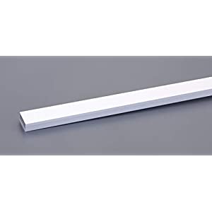 エスコ ESCO 【個人宅不可】 40x20mmx2m アルミ平角パイプ（シルバー/ツヤ消/4本） EA440HD-207 [2-1318737]