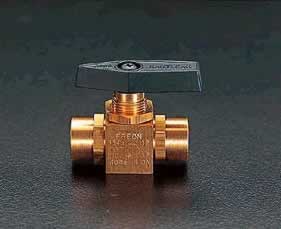 エスコ ESCO 【個人宅不可】 NPT1/8”ｘNPT1/8” パネルマウントボールバルブ EA496EA-1 [2-0516519]