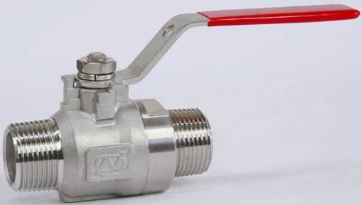 エスコ ESCO 【個人宅不可】 R 3/4”x20mm ボールバルブ（ステンレス製/タケノコ型） EA470AP-6 [2-5339987]