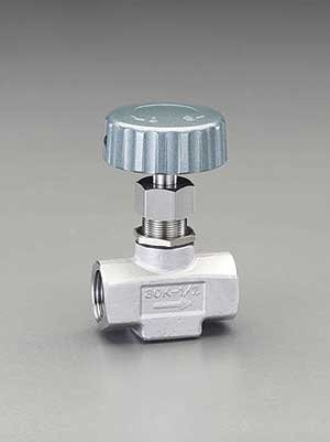 エスコ ESCO 【個人宅不可】 Rc 1/8” ニードルバルブ（ステンレス製） EA470CM-1 [2-5596342]