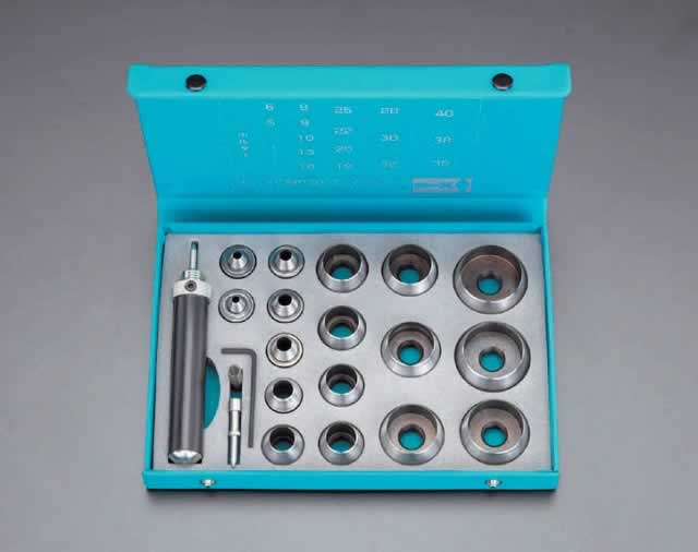 エスコ ESCO 【個人宅不可】 5-40mm/17個組 革ポンチ EA576FB [2-0623811] 26,997円
