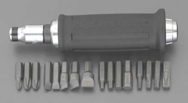 エスコ ESCO 【個人宅不可】 1/2”DR インパクトドライバーセット（5/16”Hexビット用） EA550XD-2 [2-0668959]