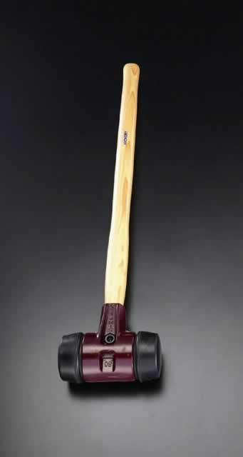 エスコ ESCO 【個人宅不可】 3.5kg/ 80mm 大ハンマー（ラバー） EA575HC-21 [2-0785687]