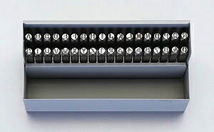 エスコ ESCO 【個人宅不可】 1.6mm 英字・数字 刻印セット EA591HN-1 [2-5550665]