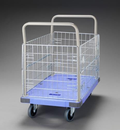 エスコ ESCO 【個人宅不可】 914x600mm/300kg 運搬車（メッシュカゴ付） EA520B-55 [2-5625653]