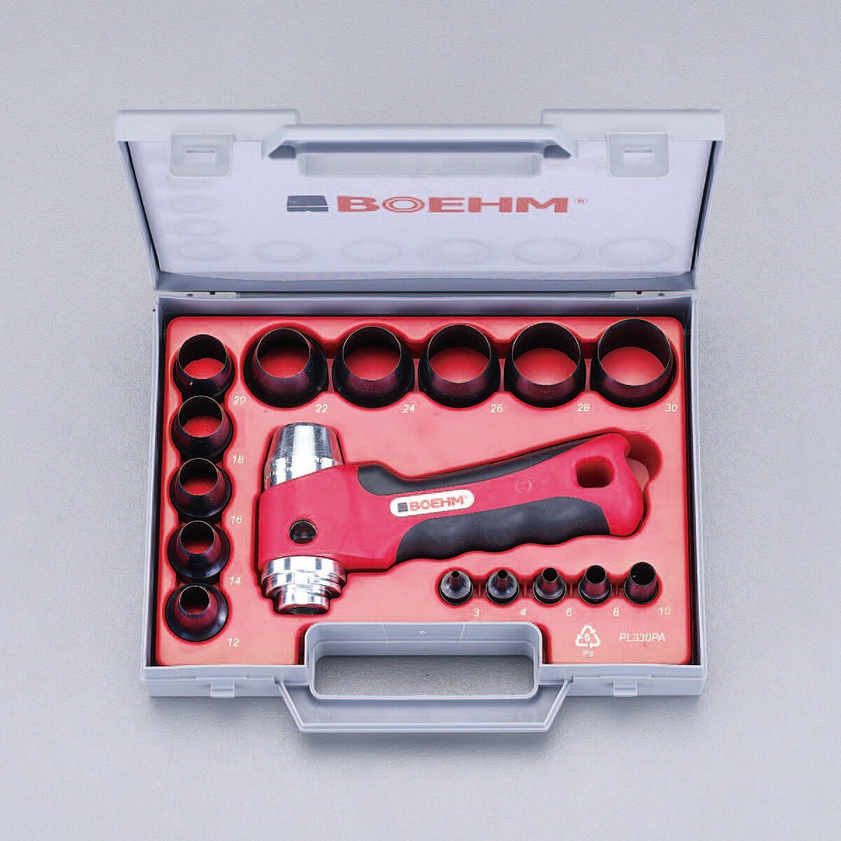 エスコ ESCO 【個人宅不可】 3-30mm 革ポンチキット（15個組） EA576F-31 [2-5766592]｜ＤＡＩＳＨＩＮ工具箱　店 20,525円